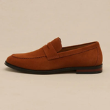 LITHUA Šviesiai Ruda / 38 Senieji Pinigai Suede Penny Loaferiai