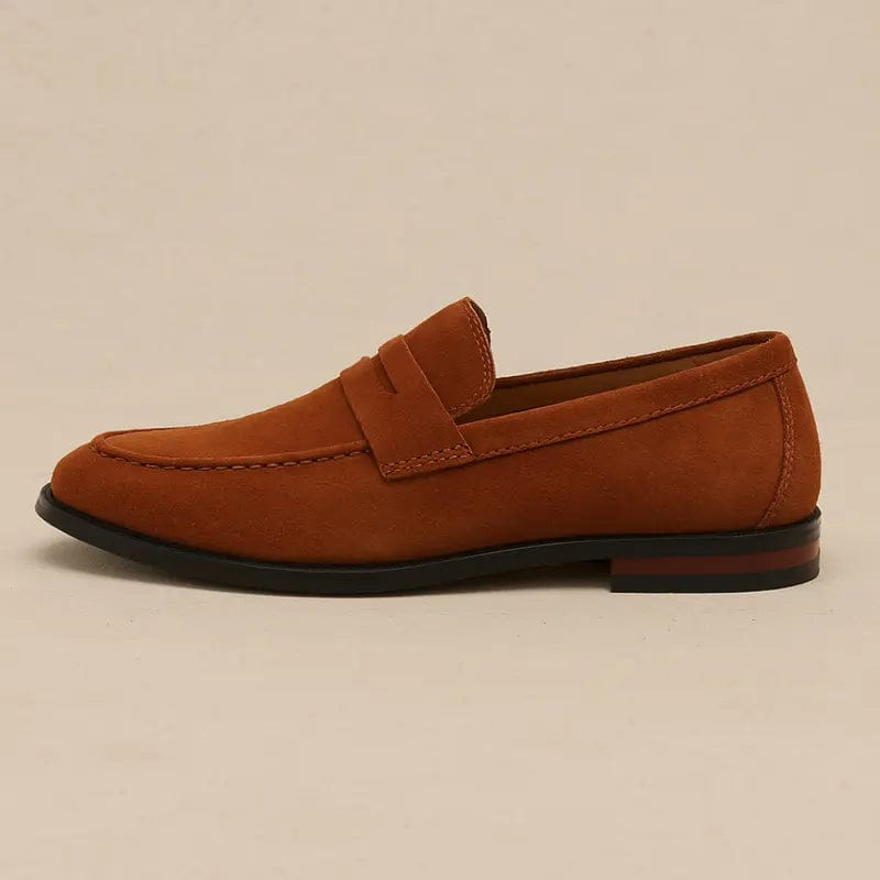 LITHUA Šviesiai Ruda / 38 Senieji Pinigai Suede Penny Loaferiai