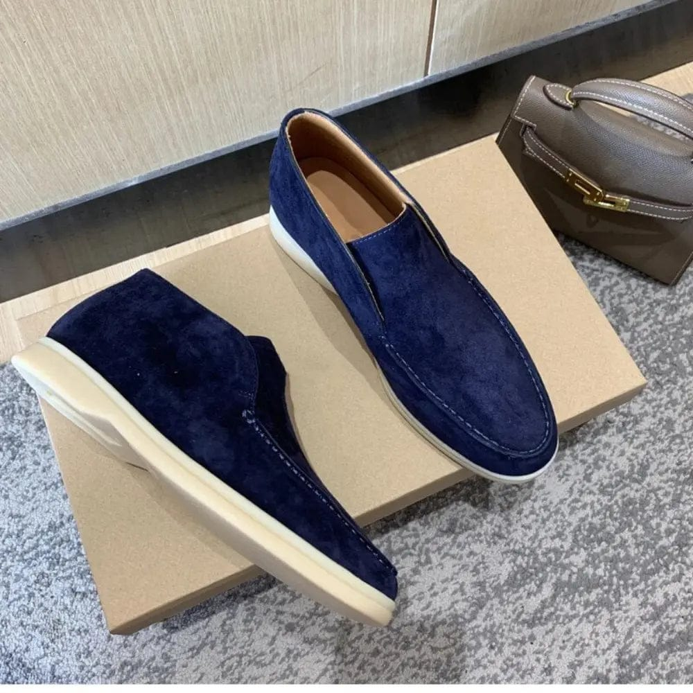 LITHUA Tamsiai Mėlyna / 38 Kasdieniai Suede Loaferiai