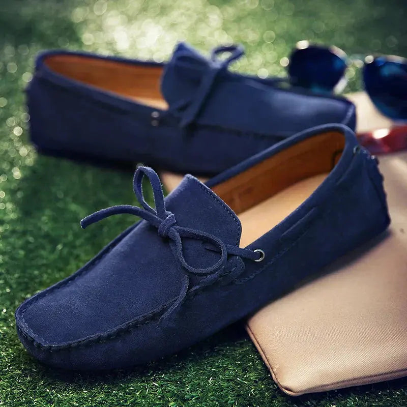 LITHUA Tamsiai mėlyna / 38 Kasdieniai Suede Vasaros Loaferiai