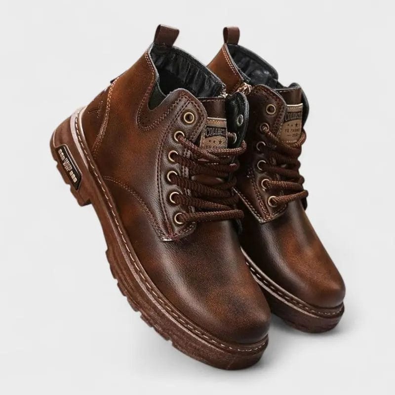 LITHUA Tamsiai ruda / 38.0 Alex™ | Vintage Snørestøvler