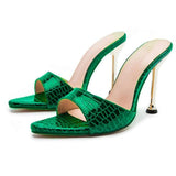 LITHUA Tamsiai Žalia / 37 Sidsel | Elegantiški Aukšti Kulniukai