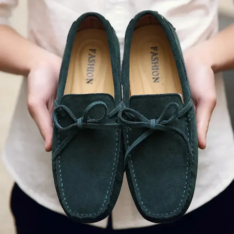 LITHUA Žalia / 38 Kasdieniai Suede Vasaros Loaferiai