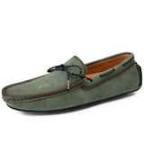LITHUA Žalia / 38 Rankų darbo Suede Loaferiai