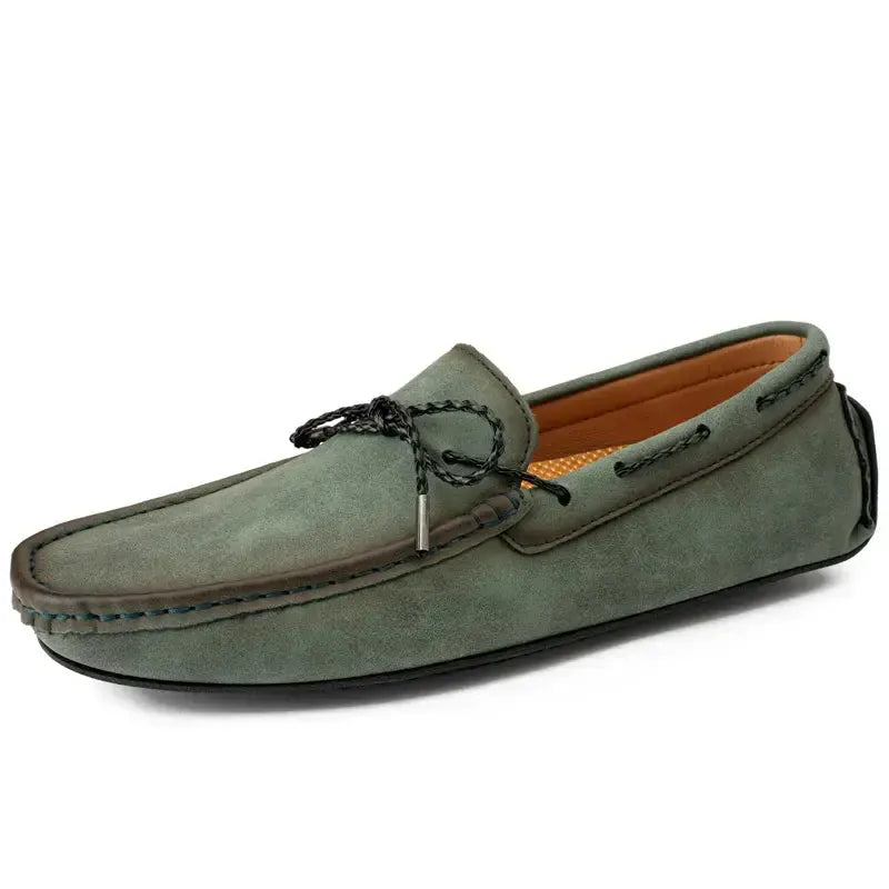 LITHUA Žalia / 38 Rankų darbo Suede Loaferiai