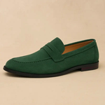 LITHUA Žalia / 38 Senieji Pinigai Suede Penny Loaferiai