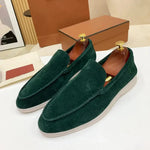 LITHUA Žalia / 39 Klasikiniai Suede Loaferiai