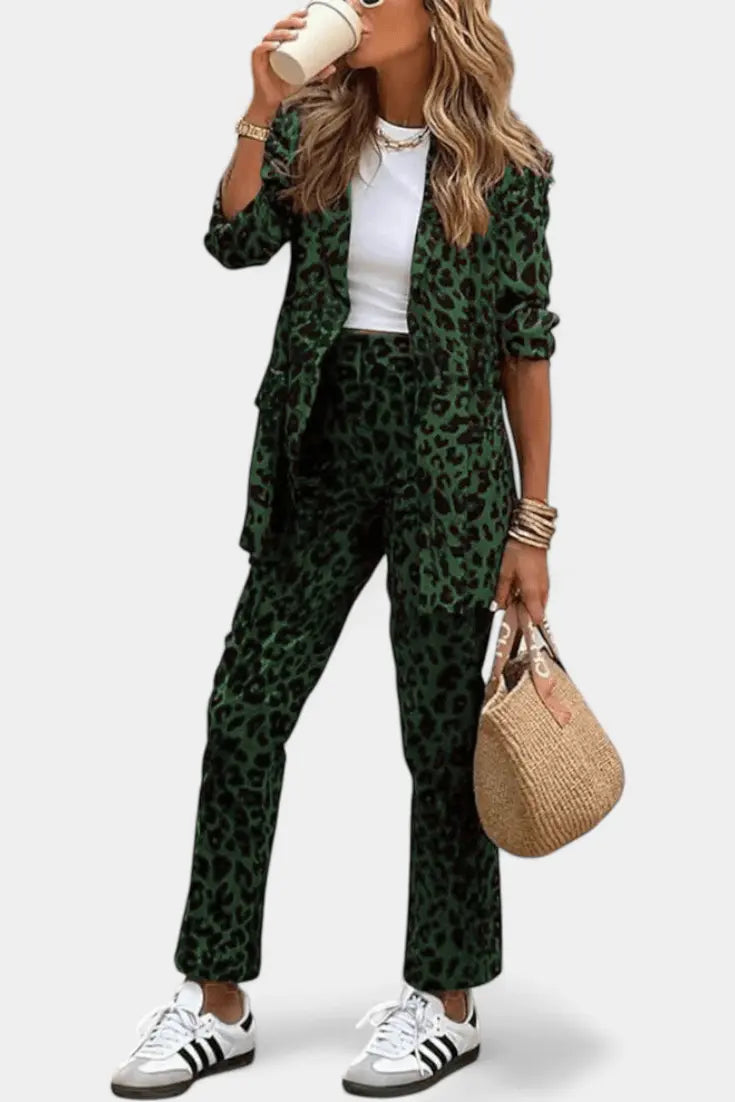 LITHUA Žalia / S Trine | Leopard rinkinys