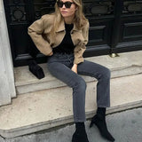 Marissa Dirbtinio Suede Striukė