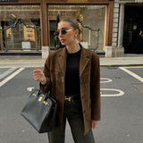 Matilda dirbtinio suede švarkas