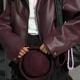 Romy odinė striukė