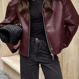 Romy odinė striukė