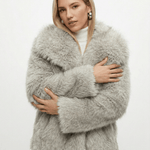 Velira Adele | Faux Fur Oversized Coat Adele | Dirbtinio Kailio Per didelis Paltas