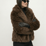 Velira Adele | Faux Fur Oversized Coat Adele | Dirbtinio Kailio Per didelis Paltas