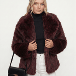 Velira Adele | Faux Fur Oversized Coat Adele | Dirbtinio Kailio Per didelis Paltas