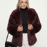 Velira Adele | Faux Fur Oversized Coat Adele | Dirbtinio Kailio Per didelis Paltas