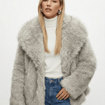 Velira Adele | Faux Fur Oversized Coat Adele | Dirbtinio Kailio Per didelis Paltas