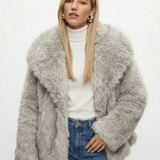 Velira Adele | Faux Fur Oversized Coat Adele | Dirbtinio Kailio Per didelis Paltas