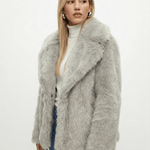 Velira Adele | Faux Fur Oversized Coat Adele | Dirbtinio Kailio Per didelis Paltas