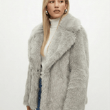 Velira Adele | Faux Fur Oversized Coat Adele | Dirbtinio Kailio Per didelis Paltas