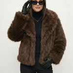 Velira Adele | Faux Fur Oversized Coat Adele | Dirbtinio Kailio Per didelis Paltas