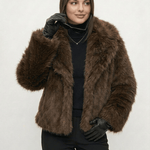 Velira Adele | Faux Fur Oversized Coat Adele | Dirbtinio Kailio Per didelis Paltas