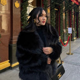 Velira Adele | Faux Fur Oversized Coat Adele | Dirbtinio Kailio Per didelis Paltas