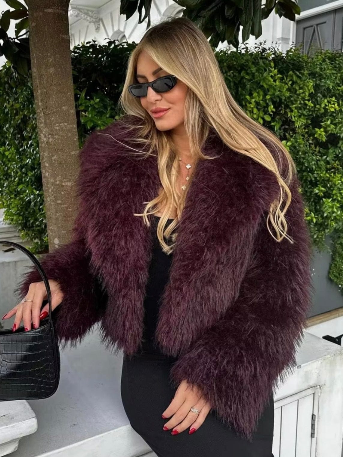 Velira Adele | Faux Fur Oversized Coat Adele | Dirbtinio Kailio Per didelis Paltas