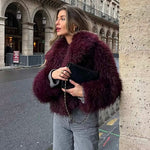 Velira Adele | Faux Fur Oversized Coat Adele | Dirbtinio Kailio Per didelis Paltas