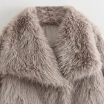 Velira Adele | Faux Fur Oversized Coat Adele | Dirbtinio Kailio Per didelis Paltas