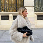 Velira Adele | Faux Fur Oversized Coat Adele | Dirbtinio Kailio Per didelis Paltas