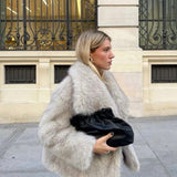 Velira Adele | Faux Fur Oversized Coat Adele | Dirbtinio Kailio Per didelis Paltas