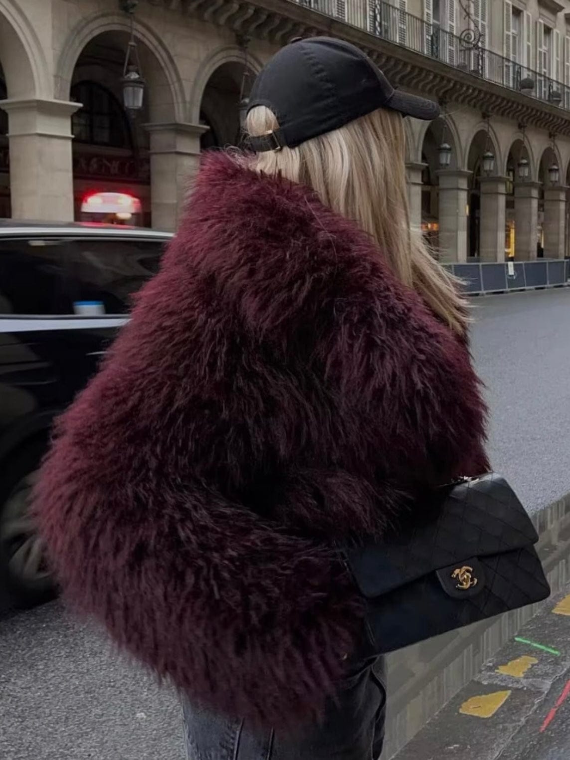 Velira Adele | Faux Fur Oversized Coat Adele | Dirbtinio Kailio Per didelis Paltas