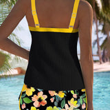Velira Aitana™ | Elegantiškas Dviejų Dalių Tankini Rinkinys