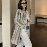 Velira Aliza | Long Faux Fur Statement Coat Aliza | Ilgas dirbtinio kailio paltas