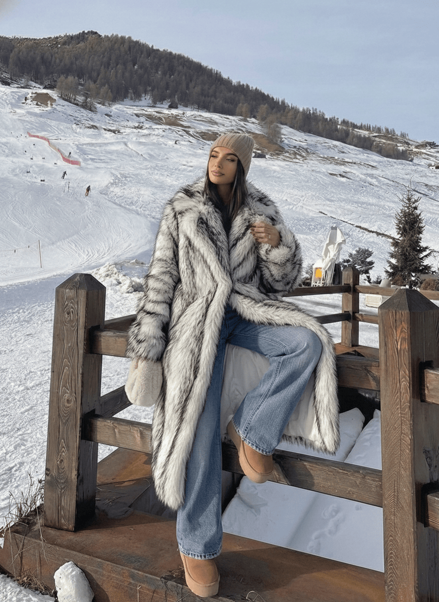 Velira Aliza | Long Faux Fur Statement Coat Aliza | Ilgas dirbtinio kailio paltas