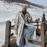 Velira Aliza | Long Faux Fur Statement Coat Aliza | Ilgas dirbtinio kailio paltas