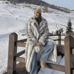 Velira Aliza | Long Faux Fur Statement Coat Aliza | Ilgas dirbtinio kailio paltas
