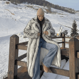Velira Aliza | Long Faux Fur Statement Coat Aliza | Ilgas dirbtinio kailio paltas