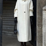 Velira Amaya | Elegant High-Neck Long Coat Amaya | Elegantiškas Ilgas Paltas Su Aukštu Kaklu