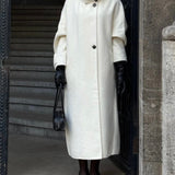 Velira Amaya | Elegant High-Neck Long Coat Amaya | Elegantiškas Ilgas Paltas Su Aukštu Kaklu