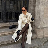 Velira Amaya | Elegant High-Neck Long Coat Amaya | Elegantiškas Ilgas Paltas Su Aukštu Kaklu