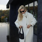 Velira Amaya | Elegant High-Neck Long Coat Amaya | Elegantiškas Ilgas Paltas Su Aukštu Kaklu