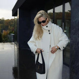 Velira Amaya | Elegant High-Neck Long Coat Amaya | Elegantiškas Ilgas Paltas Su Aukštu Kaklu