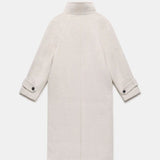Velira Amaya | Elegant High-Neck Long Coat Amaya | Elegantiškas Ilgas Paltas Su Aukštu Kaklu