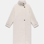 Velira Amaya | Elegant High-Neck Long Coat Amaya | Elegantiškas Ilgas Paltas Su Aukštu Kaklu