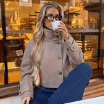 Velira Angela | High-Neck Button Jacket Angela | Aukštos apykaklės mygtukų švarkas