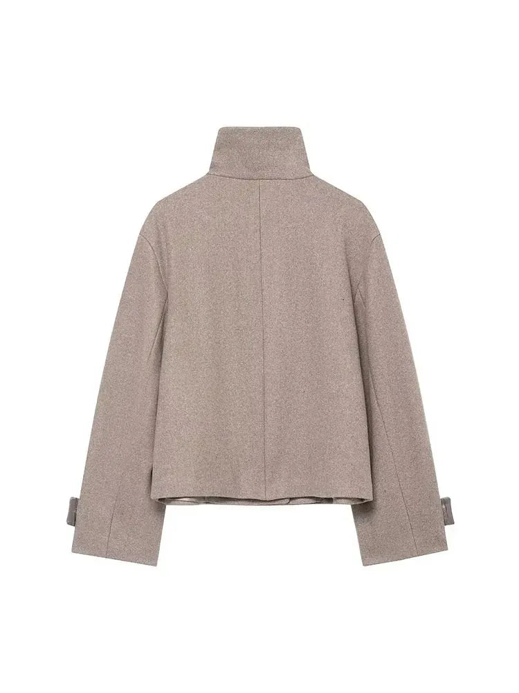 Velira Angela | High-Neck Button Jacket Angela | Aukštos apykaklės mygtukų švarkas