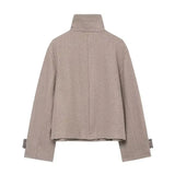 Velira Angela | High-Neck Button Jacket Angela | Aukštos apykaklės mygtukų švarkas