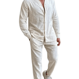 Velira Apparel & Accessories > Clothing > Suits Kreminė / XS Keiptauno Lino Komplektas